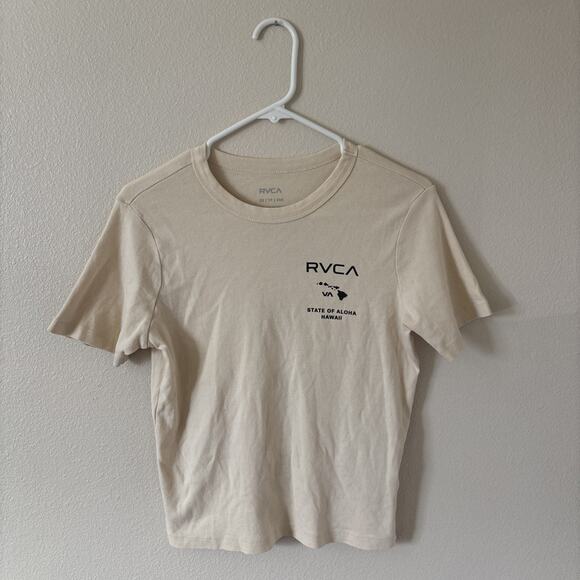 RVCA STATE OF ALOHA HAWAII WOMENS TEE XS - Picture 1 of 4